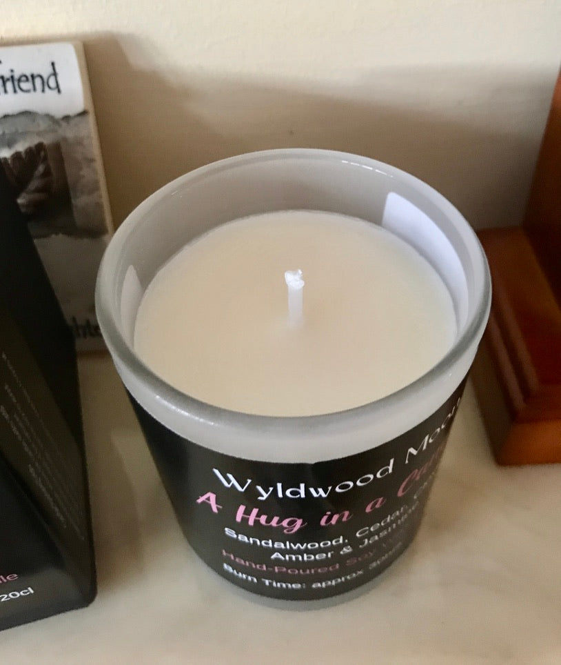 A Hug in a Candle' Soy Candle in a Glass
