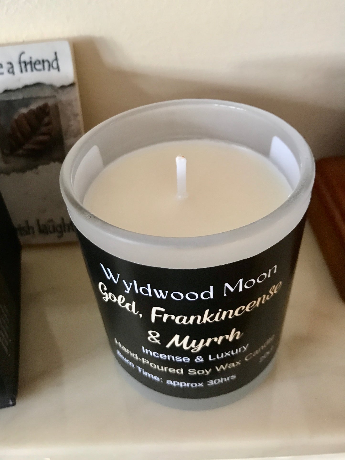 'Gold, Frankincense & Myrrh' Soy Candle in a Glass