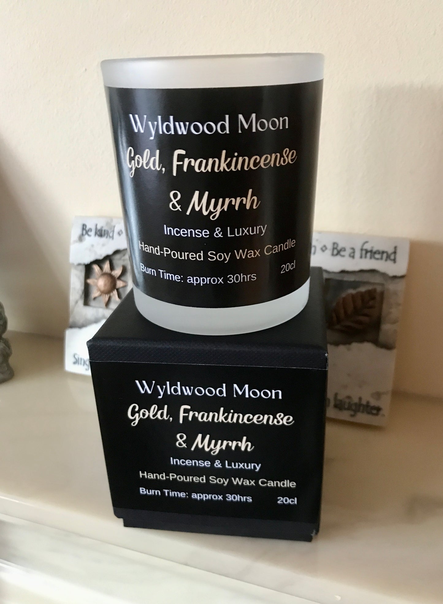 'Gold, Frankincense & Myrrh' Soy Candle in a Glass