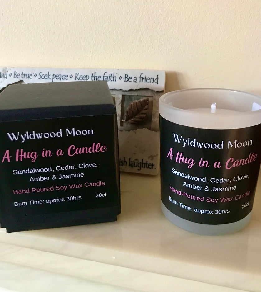 A Hug in a Candle' Soy Candle in a Glass