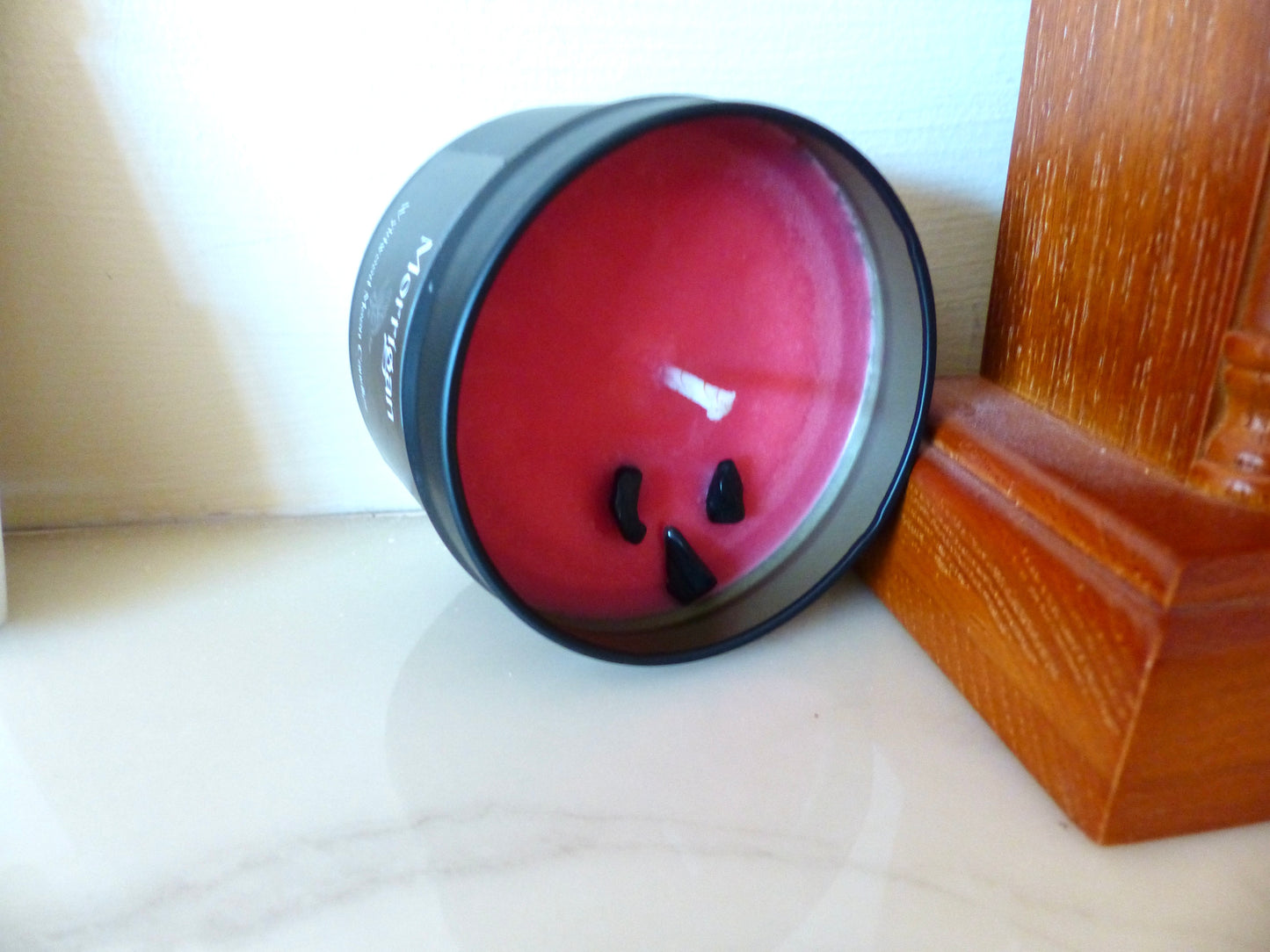 Morrígan Scented Olive Wax Candle (Woody and Spicy Scent)